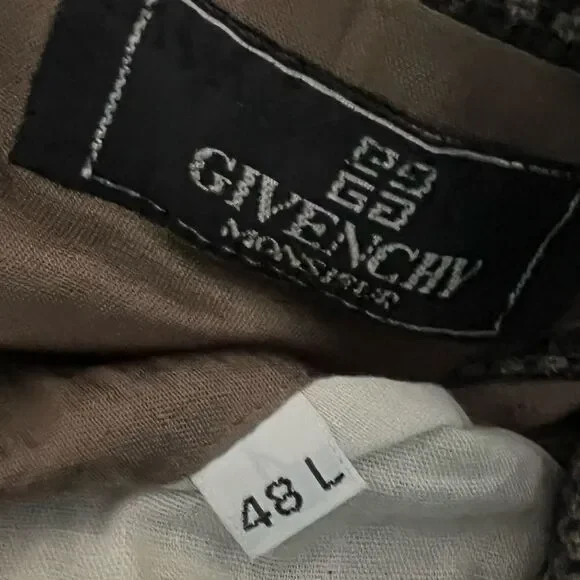 Givenchy Monsieur sport coat blazer jacket 48L tan multicolor Union- made in USA - Picture 5 of 6